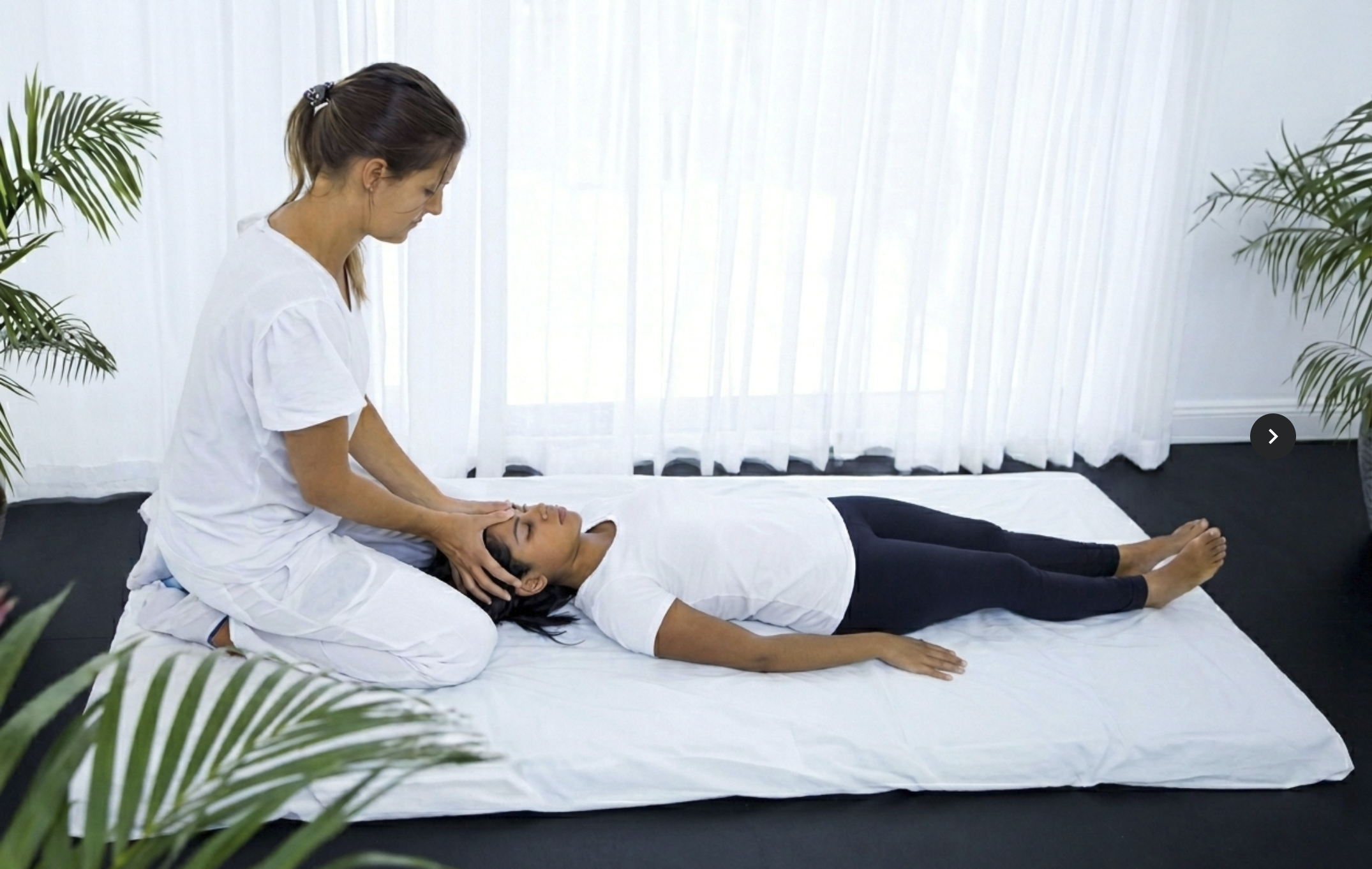 Sessão de shiatsu
